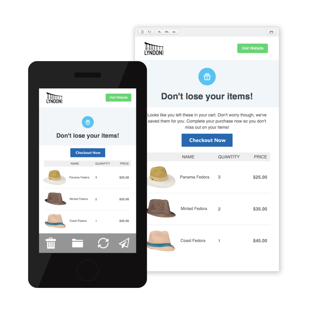 shopify abandoned cart email marketing