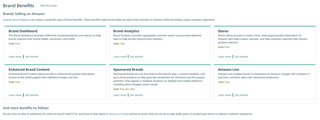 Amazon Brand Analytics dashboard