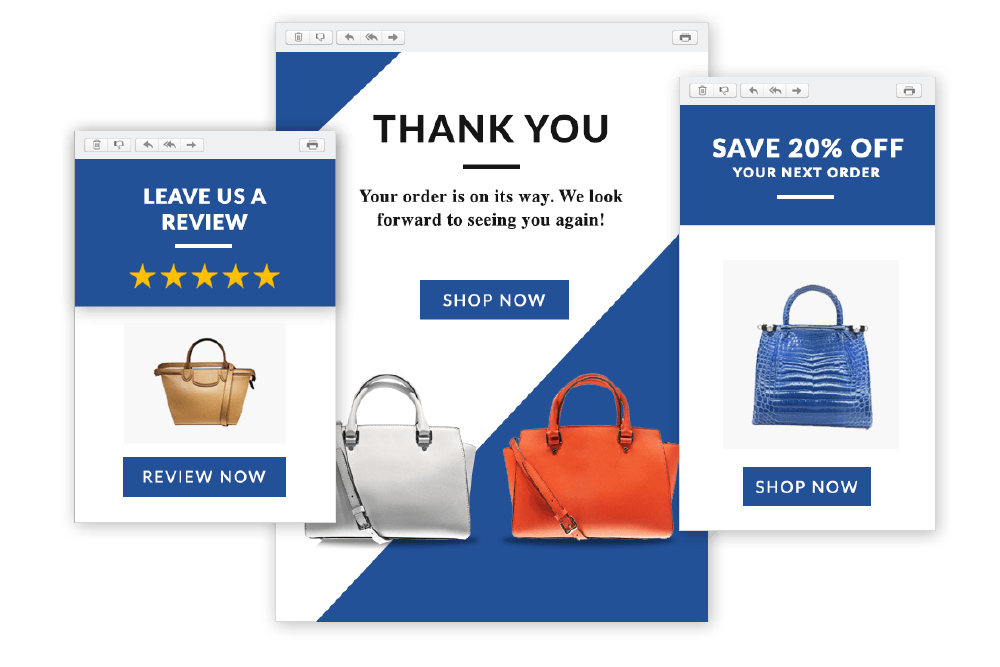 Preview of shipping confirmation on a merchant website using ShippingEasy's shipping software.