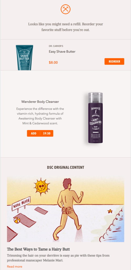 email marketing automation refill reminders