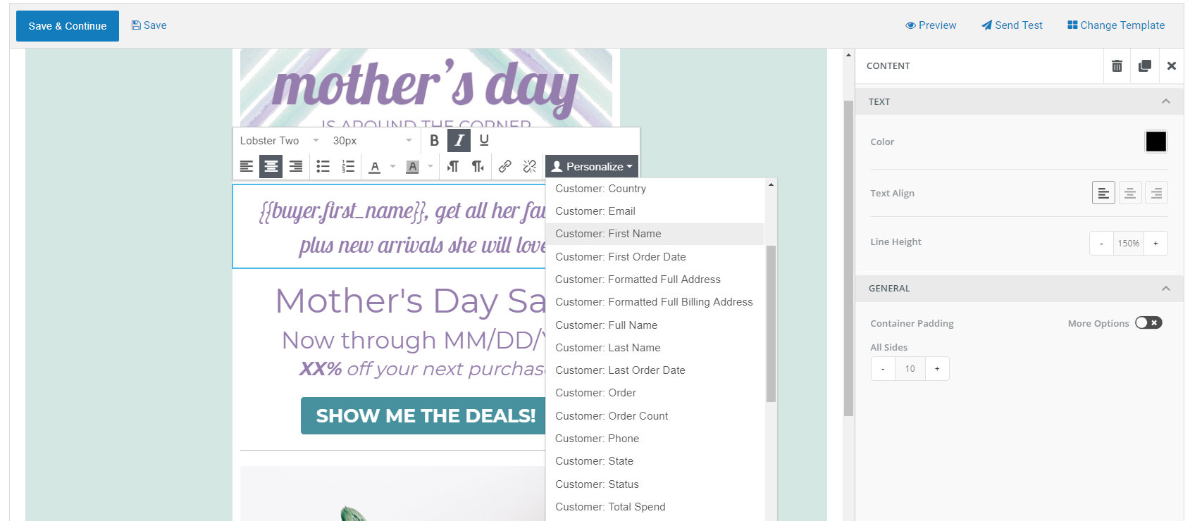 Mailchimp alternative email templates