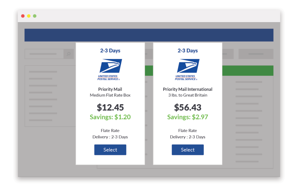 USPS shipping rates comparison ShippingEasy